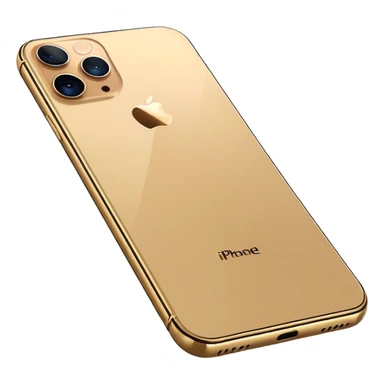 Gold iPhone 16 Pro Max, front and rear view sticker