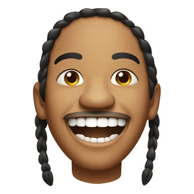 Apache naitive american Smiling with teeth. sticker