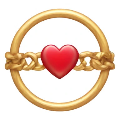 rings with heart sticker