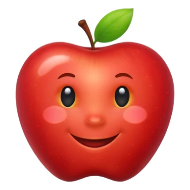 happy emoji smirking apple style sticker