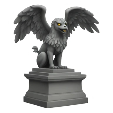 Griffin statues sticker