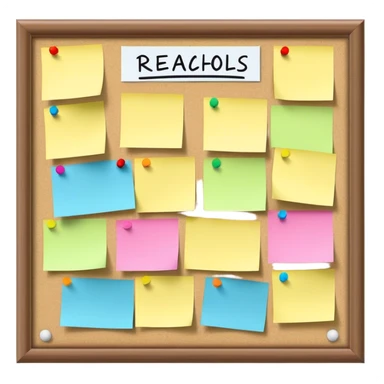 bulletin board reachable goals sticker