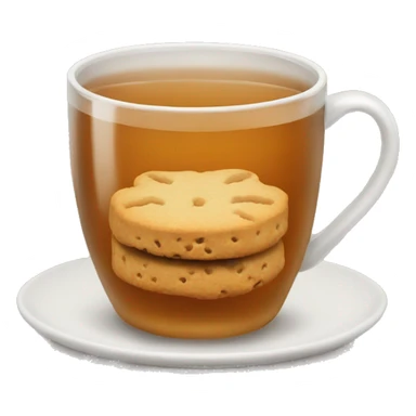 tea with biscuit  sticker