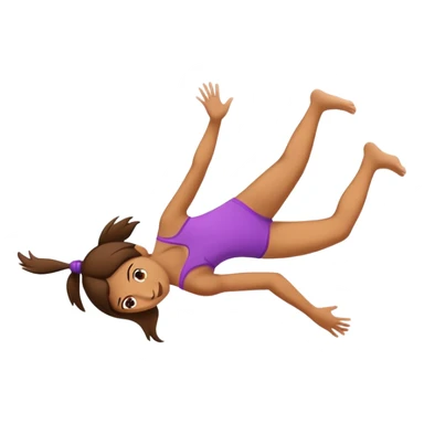 Girl doing backflip sticker