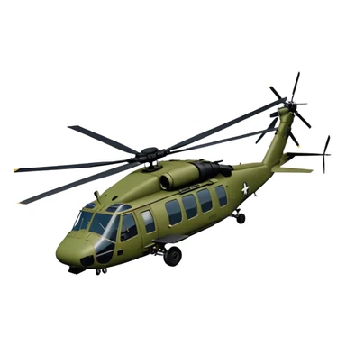 Sikorsky UH-60 Black Hawk - Sikorsky (Model Year: 2022) (Iconic colour: Olive green) sticker
