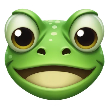 Angry frog sticker