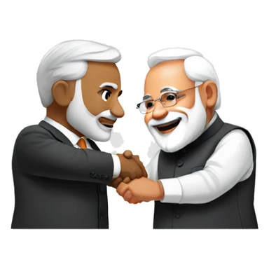 Modi Handshake sticker