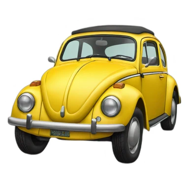 fusca amarelo sticker