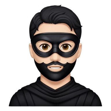 a man with a black mask  sticker