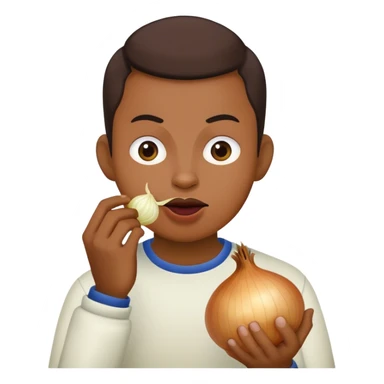 Eating onion sticker