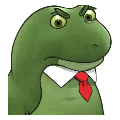 Trump face on snake head sticker