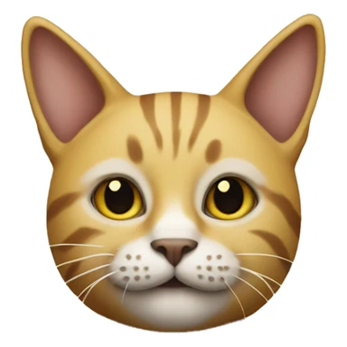 Cat with horns and mustard  sticker