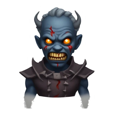 Scary demon sticker