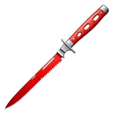 Knife – Bloody kitchen knife glinting sticker