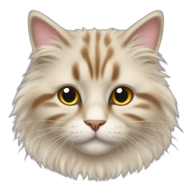 fluffy cat sticker