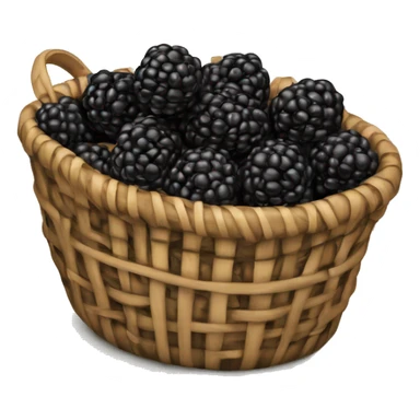 blackberry lies in the basket sticker