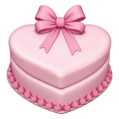 heart shaped birthday cake with pink bow sticker