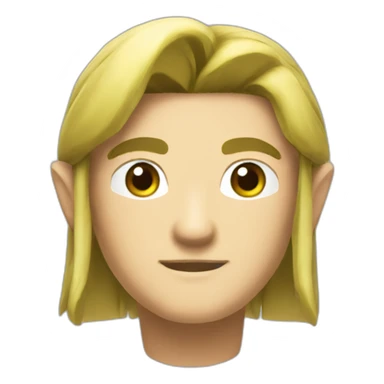 Link head from Legend of zelda sticker