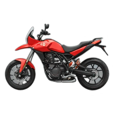 motard-cross-rouge sticker