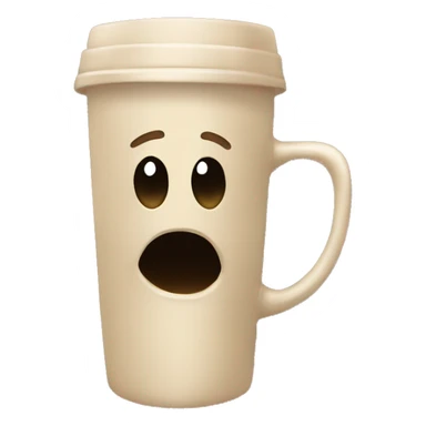 Tumblr beige mug sticker