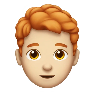 Sleeping white boy red hair sticker