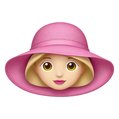 pink sunhat sticker