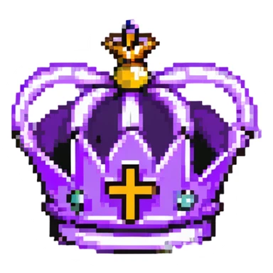 Purple crown with MOD text, universal moderator symbol sticker