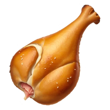 cute cooked chickenleg sticker