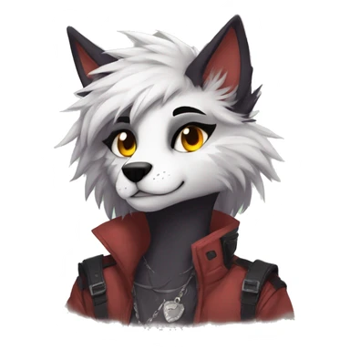 Edgy anthro furry by Falvie, LiLaiRa, griffsnuff, AngieWolf sticker