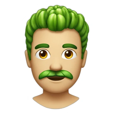 emoji-veggies hair-serious sticker