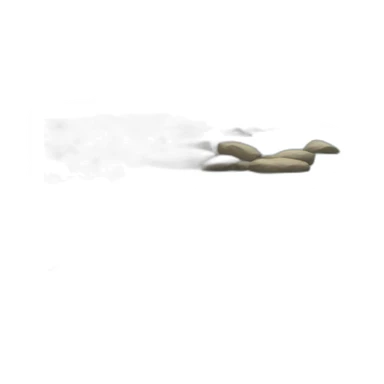 dry riffle in the river sticker