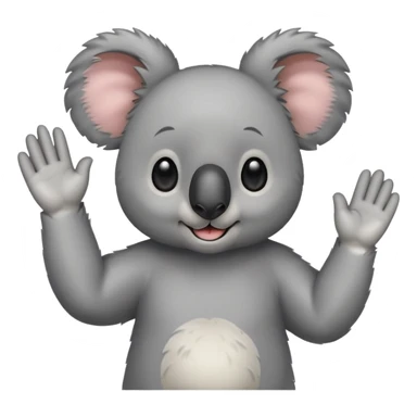 Koala zegt gedag sticker