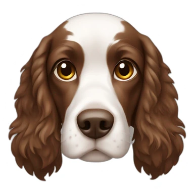 Spaniel all brown sem parte branca sticker