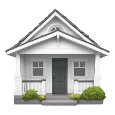 Bungalow White sticker