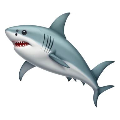 Tiburón con piernas y zapatos sticker