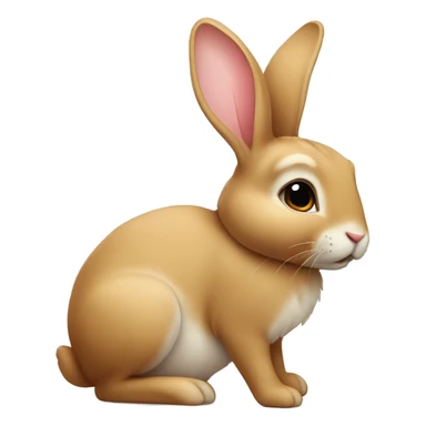 a cute rabbit. sticker