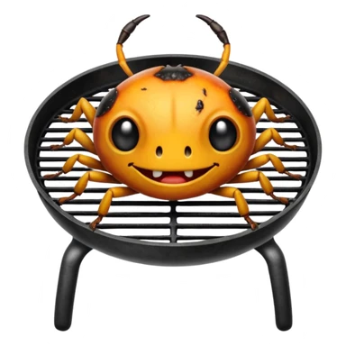 Bug grilling sticker