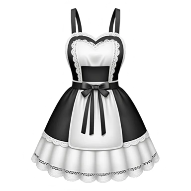 White lace apron sticker