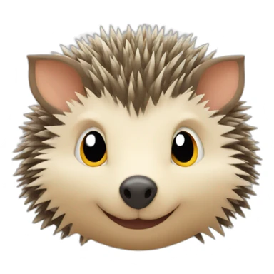 hedgehog pokemon face sticker