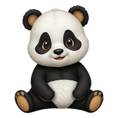 Winnie the Pooh in a panda outfit  sticker