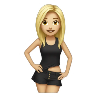 blonde girl songwriter sticker