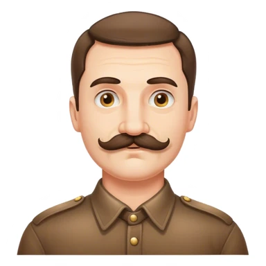 polish man with moustache sticker