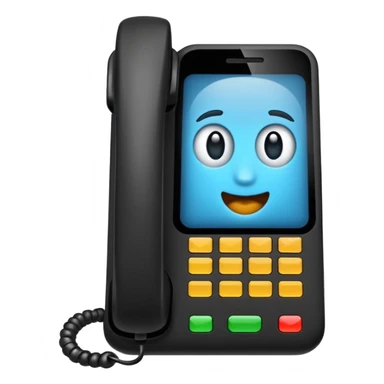 telefono con fondo negro que diga "llamada entrante" sticker