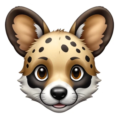 African wild dog sticker
