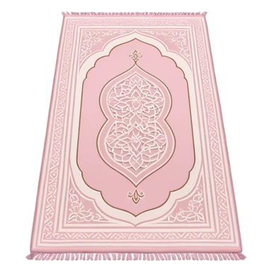 Light pink Muslim prayer mat sticker