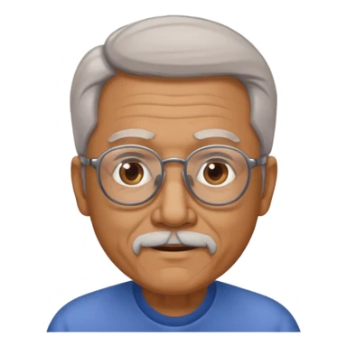 70 year old man with gote sticker