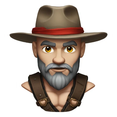 kratos with hat sticker