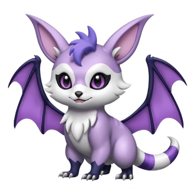 Shiny Furret-Absol-Noibat-Hybrid (Full body) sticker