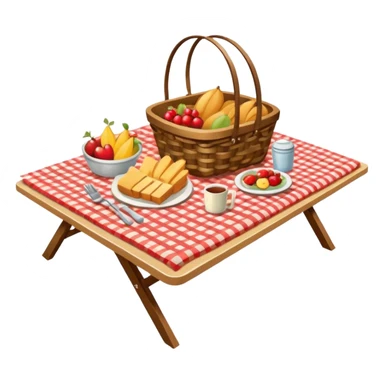 table of picnic sticker