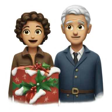  old Christmas film  sticker